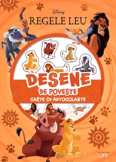 Disney: Regele Leu - Desene de poveste - Carte cu autocolante