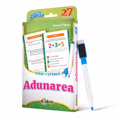 27 de cartonase. Scrie si sterge. Adunarea