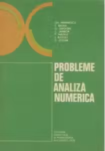Probleme de analiza numerica