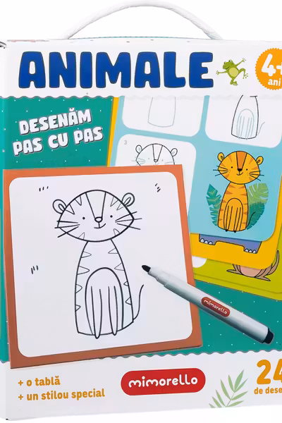 Joc educativ Animale Desenam pas cu pas
