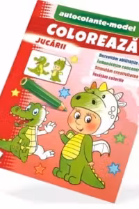 Coloreaza+autocolante Jucarii