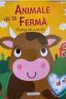 Animale de la ferma - carte de colorat cu abtibilduri