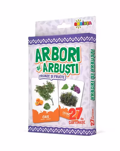27 de cartonase. Arbori si arbusti frunze si fructe