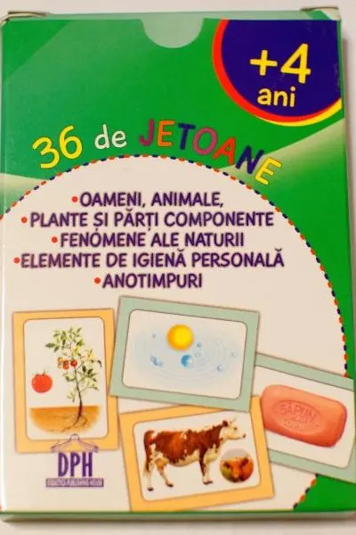Oameni, animale, plante, fenomene ale naturii, elemente de igiena, anotimpuri - 36 de jetoane