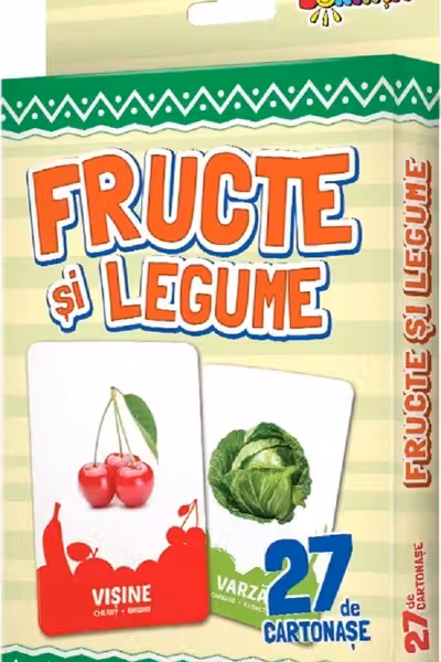 27 de cartonase. Fructe si legume