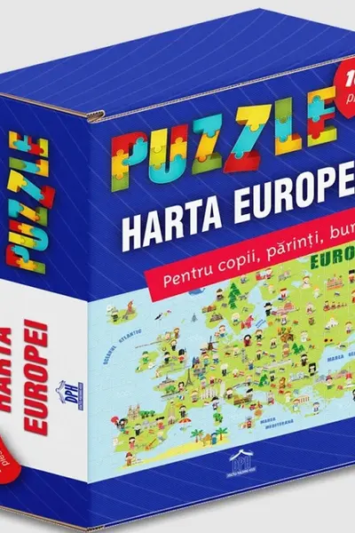 Harta Europei. Puzzle 104 piese