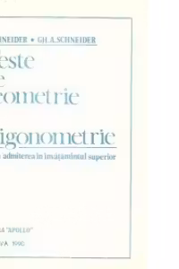 Teste de geometrie si trigonometrie pentru admiterea in invatamintul superior
