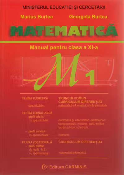 Matematică M1 - Clasa 11 - Manual