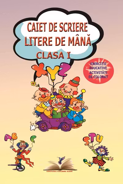 Caiet de scriere litere de mână - Clasa 1