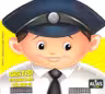 Polițist. Abțibilduri colorate