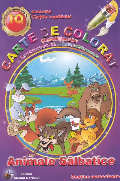 Carte de colorat si activitati practice - Animale salbatice