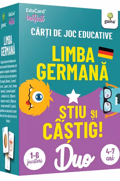Limba germana. Stiu si castig! Carti de joc educative