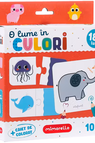 Joc educativ - Puzzle Mimorello - O lume in culori