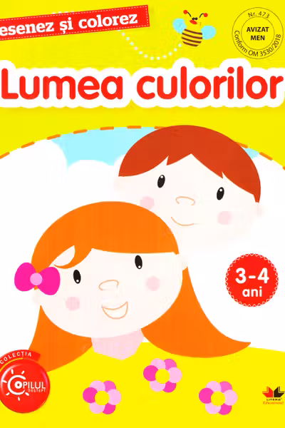 DESENEZ SI COLOREZ. Lumea culorilor. 3-4 ani