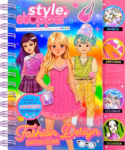 Fashion Design - carte de colorat