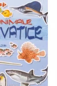 Cauta si lipeste - Animale acvatice (cu peste 50 de abtibilduri)