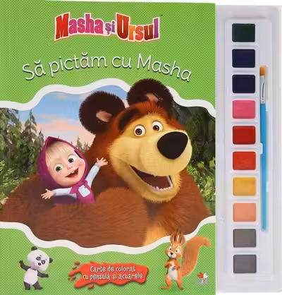 MASHA SI URSUL. SA PICTAM CU MASHA.