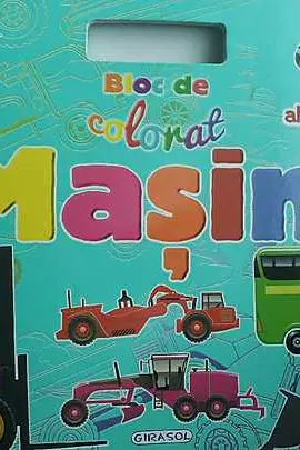 Bloc de colorat cu abtibilduri - Masini 2