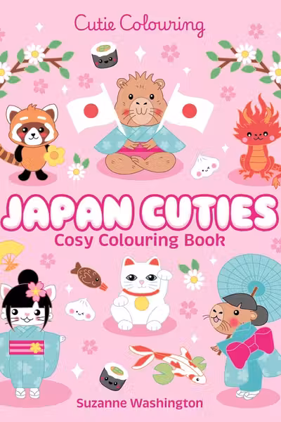 Japan Cuties Colouring Book