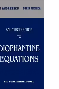An Introduction to Diophantine Equations