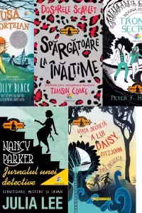 Pachet Aventura si mister (5 volume): 1. Papusa de portelan; 2. Dosarele Scarlet. Spargatoare la inaltime; 3. Tronul secret. Regina viselor; 4. Nancy Parker. Jurnalul unei detective; 5. Viata secreta a lui Daisy Fitzjohn