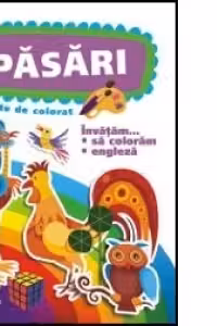 Invatam... sa coloram, engleza. Pasari (carte de colorat)