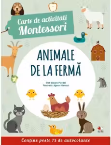 CARTE DE ACTIVITATI MONTESSORI. Animale de la ferma