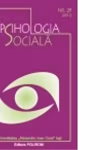 Psihologia sociala. Universitatea Alexandru Ioan Cuza din Iasi. Nr. 29 (I)/2012