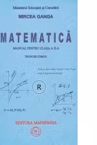 Matematica. Manual pentru clasa a X-a. Trunchi comun