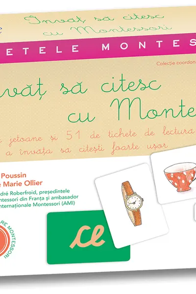Învăț să citesc cu Montessori: 84 de jetoane și 51 de tichete