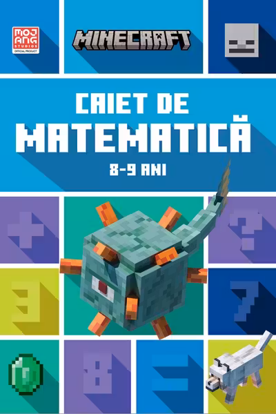 Minecraft - Caiet de matematica 8-9 ani