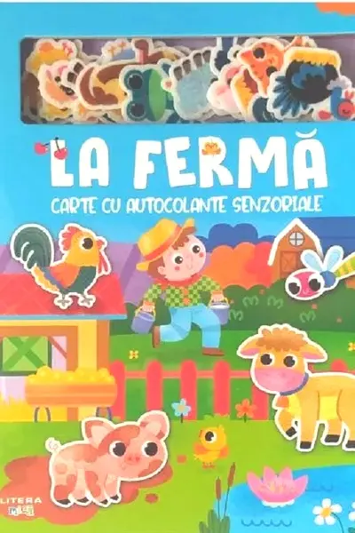 LA FERMA. Carte cu autocolante senzoriale