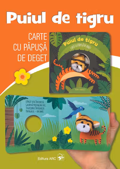 Puiul de tigru. Carte cu papusa de deget