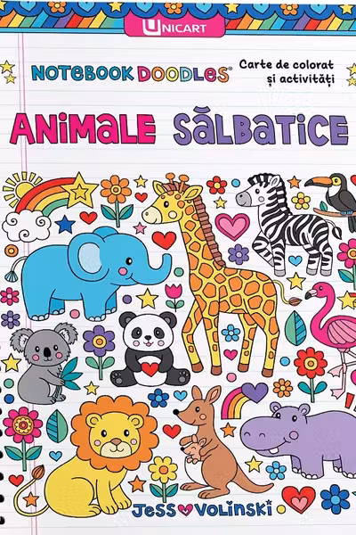 Animale salbatice. Carte de colorat si activitati