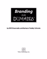 Branding for Dummies - a reference for rest of us!