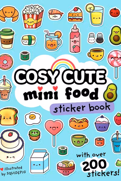 Cosy Cute Mini Food Sticker book