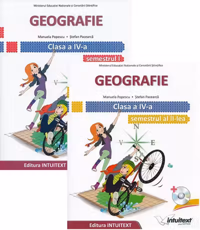 Geografie - Clasa 4 Sem. 1+2 - Manual + CD