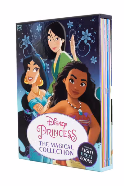 Disney Princess The Magical Collection 8 Books Box Set (Moana Mulan Pocahontas Tiana Ariel Belle Cinderella & Jasmine)