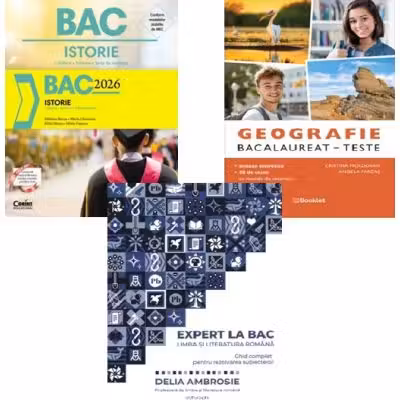 Pachet Bacalaureat 2026 Limba si literatura romana Expert la Bac, Geografie si Istorie - Delia Ambrosie, Marilena Bercea, Cristina Moldovan