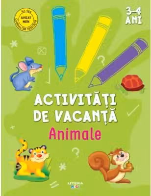 Activitati de vacanta. Animale. 3-4 ani