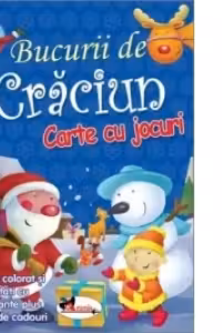Bucurii de Craciun. Carte cu jocuri(contine autocolante)