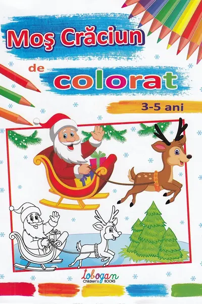 Mos Craciun de colorat