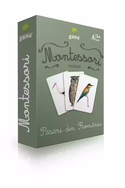 Carti de joc Montessori - Pasari din Romania