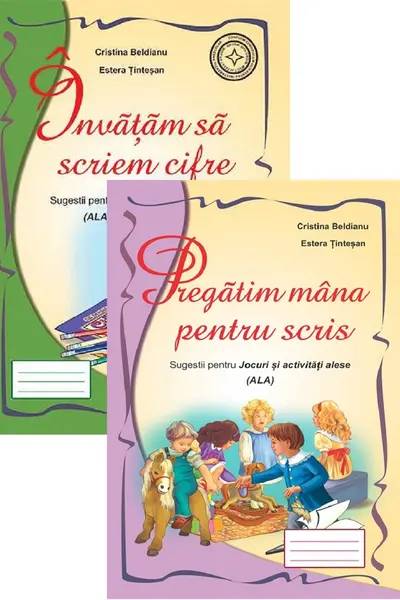 Pachet. Sugestii pentru jocuri și activități alese: Învățăm să scriem cifre + Pregătim mâna pentru scris