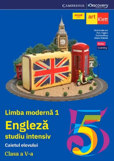 Limba engleza. Limba moderna 1. Studiu intensiv - Clasa 5 - Caietul elevului