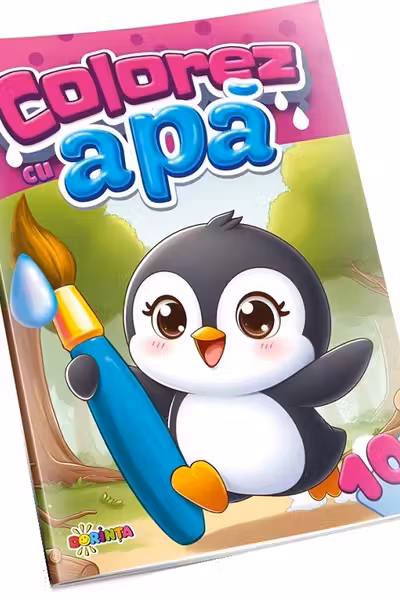 Colorez cu apa : 10 (Pinguin)