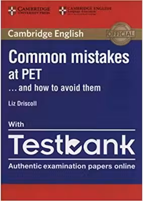 Common Mistakes at PET and How to Avoid Them (Paperback with Testbank)