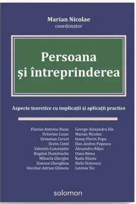 Persoana si intreprinderea Aspecte teoretice cu implicatii si aplicatii practice