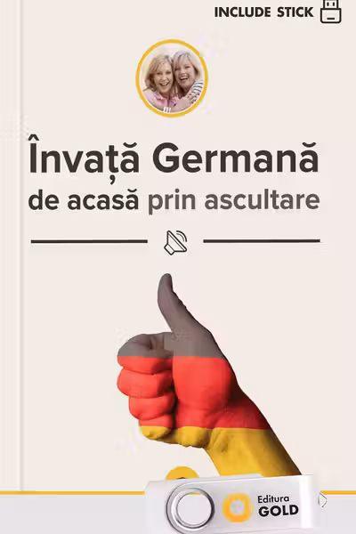 Învață germană de acasă prin ascultare + Stick USB