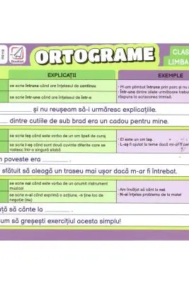 Pliant Ortograme. Clasa a 3-a, limba romana